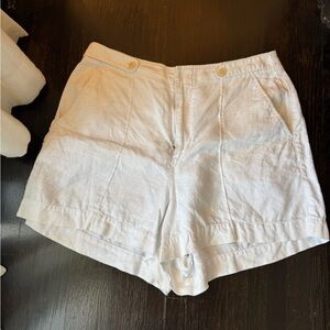 Madewell High Waist White Shorts